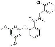 N-(2-CHLOROBENZYL)-N-METHYL-2-[(4,6-DIMETHOXYPYRIMIDIN-2-YL)OXY]BENZAMIDE Struktur