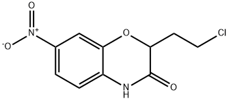 2-(2-CHLOROETHYL)-7-NITRO-2H-1,4-BENZOXAZIN-3(4H)-ONE Struktur