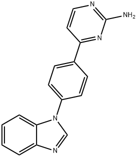 4-[4-(1H-1,3-BENZIMIDAZOL-1-YL)PHENYL]-2-PYRIMIDINAMINE Struktur