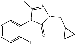 2-(CYCLOPROPYLMETHYL)-4-(2-FLUOROPHENYL)-5-METHYL-2,4-DIHYDRO-3H-1,2,4-TRIAZOL-3-ONE Struktur