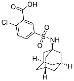 5-(ADAMANTAN-1-YLSULFAMOYL)-2-CHLORO-BENZOIC ACID Struktur