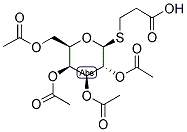 3-[(2,3,4,6-O-TETRAACETYL-BETA-D-GALACTOPYRANOSYL)THIO] PROPIONIC ACID Struktur