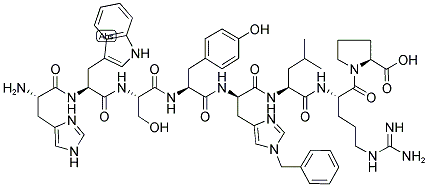 [D-HIS(BENZYL)6]-LH-RH FRAGMENT 2-9 Struktur