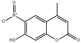 7-HYDROXY-4-METHYL-6-NITROCOUMARIN Struktur