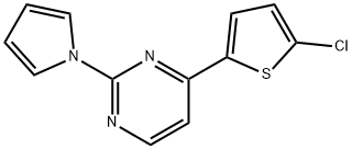 4-(5-CHLORO-2-THIENYL)-2-(1H-PYRROL-1-YL)PYRIMIDINE Struktur