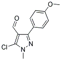 5-CHLORO-3-(4-METHOXYPHENYL)-1-METHYL-1H-PYRAZOLE-4-CARBALDEHYDE Struktur