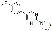 5-(4-METHOXYPHENYL)-2-PYRROLIDIN-1-YLPYRIMIDINE Struktur