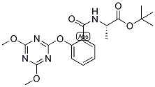 (2S)-2-[2-[(4,6-DIMETHOXYTRIAZIN-2-YL)OXY]BENZAMIDO]PROPANOIC ACID, TERT-BUTYL ESTER Struktur