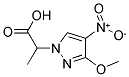 2-(3-METHOXY-4-NITRO-PYRAZOL-1-YL)-PROPIONIC ACID Struktur