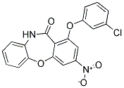 1-(3-CHLOROPHENOXY)-3-NITRODIBENZO[B,F][1,4]OXAZEPIN-11(10H)-ONE Struktur