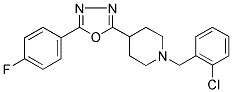 1-(2-CHLOROBENZYL)-4-[5-(4-FLUOROPHENYL)-1,3,4-OXADIAZOL-2-YL]PIPERIDINE Struktur