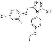 5-(4-CHLORO-2-METHYL-PHENOXYMETHYL)-4-(4-ETHOXY-PHENYL)-4H-[1,2,4]TRIAZOLE-3-THIOL Struktur