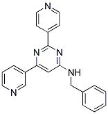 N-BENZYL-6-PYRIDIN-3-YL-2-PYRIDIN-4-YLPYRIMIDIN-4-AMINE Struktur