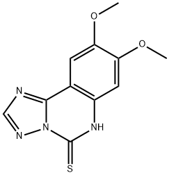 8,9-DIMETHOXY[1,2,4]TRIAZOLO[1,5-C]QUINAZOLINE-5(6H)-THIONE Struktur