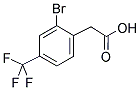 2-BROMO-4-(TRIFLUOROMETHYL)PHENYLACETIC ACID Struktur