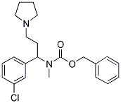 1-PYRROLIDIN-3-(3'-CHLOROPHENYL)-3-(N-CBZ-N-METHYL)AMINO-PROPANE Struktur