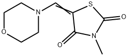 3-METHYL-5-[(E)-MORPHOLINOMETHYLIDENE]-1,3-THIAZOLANE-2,4-DIONE Struktur