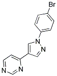 4-[1-(4-BROMOPHENYL)-1H-PYRAZOL-4-YL]PYRIMIDINE Struktur