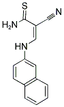 2-CYANO-3-(NAPHTHALEN-2-YLAMINO)-THIOACRYLAMIDE Struktur