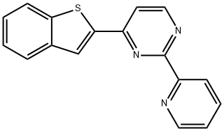 4-(1-BENZOTHIOPHEN-2-YL)-2-(2-PYRIDINYL)PYRIMIDINE Struktur