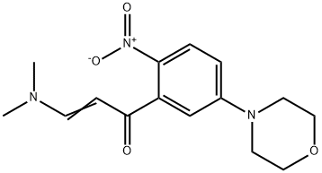 (E)-3-(DIMETHYLAMINO)-1-(5-MORPHOLINO-2-NITROPHENYL)-2-PROPEN-1-ONE Struktur