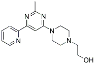 2-[4-(2-METHYL-6-PYRIDIN-2-YLPYRIMIDIN-4-YL)PIPERAZIN-1-YL]ETHANOL Struktur