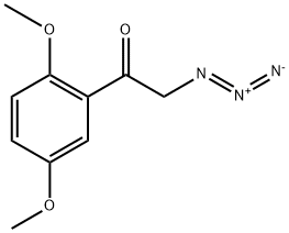 1-(2',5'-DIMETHOXYPHENYL)-2-AZIDOETHANONE Struktur