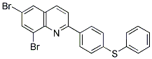 4-(6,8-DIBROMO-2-QUINOLINYL)PHENYL PHENYL SULFIDE Struktur