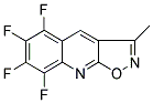 5,6,7,8-TETRAFLUORO-3-METHYLISOXAZOLO[5,4-B]QUINOLINE Struktur