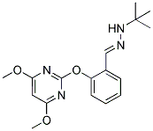 1-(TERT-BUTYL)-1,2-DIAZA-3-[2-[(4,6-DIMETHOXYPYRIMIDIN-2-YL)OXY]PHENYL]PROP-2-ENE Struktur