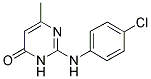 2-(4-CHLORO-PHENYLAMINO)-6-METHYL-3H-PYRIMIDIN-4-ONE Struktur