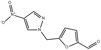 5-(4-NITRO-PYRAZOL-1-YLMETHYL)-FURAN-2-CARBALDEHYDE Struktur