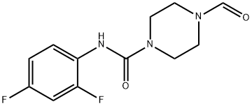 N-(2,4-DIFLUOROPHENYL)(4-FORMYLPIPERAZINYL)FORMAMIDE Struktur