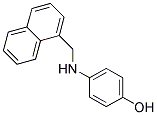 4-((1-NAPHTHYLMETHYL)AMINO)PHENOL Struktur