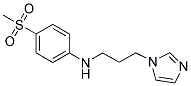 N-[3-(1H-IMIDAZOL-1-YL)PROPYL]-N-[4-(METHYLSULFONYL)PHENYL]AMINE Struktur