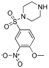 1-[(4-METHOXY-3-NITROPHENYL)SULFONYL]PIPERAZINE Struktur