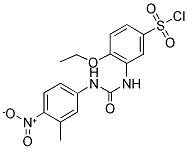 4-ETHOXY-3-[3-(3-METHYL-4-NITRO-PHENYL)-UREIDO]-BENZENESULFONYL CHLORIDE Struktur