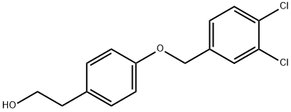 2-[4-(3,4-DICHLOROBENZYLOXY)-PHENYLETHANOL Struktur