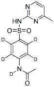 N-ACETYLSULFAMERAZIN-D5 Struktur