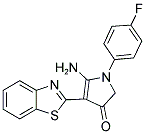 5-AMINO-4-BENZOTHIAZOL-2-YL-1-(4-FLUORO-PHENYL)-1,2-DIHYDRO-PYRROL-3-ONE Struktur