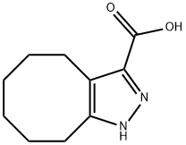 4,5,6,7,8,9-HEXAHYDRO-1H-CYCLOOCTAPYRAZOLE-3-CARBOXYLIC ACID Struktur