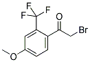 4-METHOXY-2-(TRIFLUOROMETHYL)PHENACYL BROMIDE Struktur