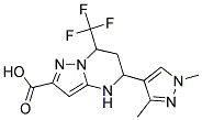 5-(1,3-DIMETHYL-1 H-PYRAZOL-4-YL)-7-TRIFLUOROMETHYL-4,5,6,7-TETRAHYDRO-PYRAZOLO[1,5-A ]PYRIMIDINE-2-CARBOXYLIC ACID Struktur