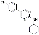 5-(4-CHLOROPHENYL)-N-CYCLOHEXYLPYRIMIDIN-2-AMINE Struktur