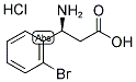 (S)-3-AMINO-3-(2-BROMO-PHENYL)-PROPANOIC ACID HYDROCHLORIDE Struktur