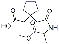 (1-(2-[(2-METHOXY-1-METHYL-2-OXOETHYL)AMINO]-2-OXOETHYL)CYCLOPENTYL)ACETIC ACID Struktur