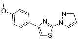 4-(4-METHOXYPHENYL)-2-(1H-PYRAZOL-1-YL)-1,3-THIAZOLE Struktur