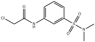 2-CHLORO-N-(3-DIMETHYLSULFAMOYL-PHENYL)-ACETAMIDE Struktur