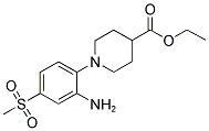 1-(2-AMINO-4-(METHYLSULPHONYL)PHENYL)PIPERIDINE-4-CARBOXYLIC ACID, ETHYL ESTER Struktur