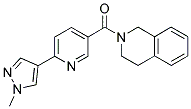 2-[(6-(1-METHYL-1H-PYRAZOL-4-YL)PYRIDIN-3-YL)CARBONYL]-1,2,3,4-TETRAHYDROISOQUINOLINE Struktur